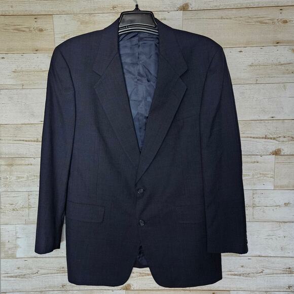 Hart Schaffner Marx Softly Tailored Blazer Dillards Wool Suit Jacket Size 41R - Picture 1 of 16